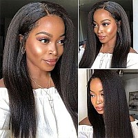 Daimer Yaki Straight Hair Bundles Human Hair 3 Bundles Natural Black 20 22 24 Inch Brazilian Virgin Kinky Straight Human Hair We