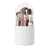 Doogoocoo Makeup Brush Holder With Lid 2023 Newest Diamond Version Dustproof 360 Rotating Cosmetics Make Up Brush Organizer S