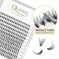 Quewel Lash Clusters 240Pcs Cluster Lashes 20D 007C Curl Mix814Mm Individual Lashes Softcomfortable Diy Eyelash Extension At