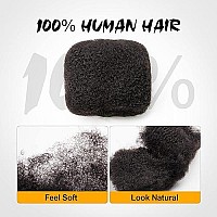 Familocs Tight Afro Kinky Bulk 100 Human Hair Natural Black 8 Inch Length 5 Bundle Set With Crochet Needle And Rat Tail Com