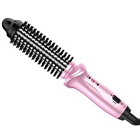 Weeyum Curling Iron Brush For Short Long Hair Hair Curling Brush Long Barrel Tourmaline Ceramic Dual Voltage Curling Brush Iro