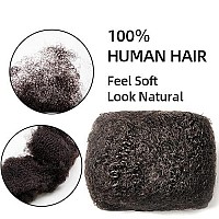 Familocs Afro Kinky Bulk Human Hair For Natural Looking Dreadlock Extensions Locs Repair Twists And Braids 14 Inches 30G1Oz