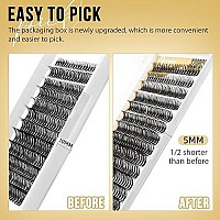 Quewel Lash Clusters 320Pcs Cluster Lashes 10D C Curl Lash Clusters Mix916Mm Individual Eyelashes Clusters Wispy Diy Eyelash Ex