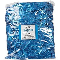 Forpro Professional Collection Spa Liners Fit All Pedicure Spas Disposable Pedicure Liners Blue 100Count