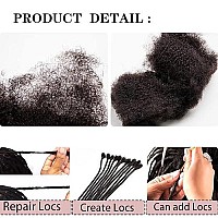 Afro Kinky Bulk Human Hair For Dreadlock Extensions Repair Locs Twist Braiding 100 Natural Braiding Hair Can Be Bleached And D