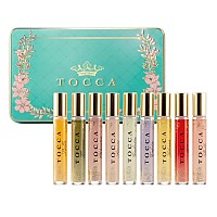 Tocca Luxury Fragrance Wardrobe Set Of 9 Travel Size Womens Perfumes In Giftable Tin Case Includes Florence Cleopatra Stel