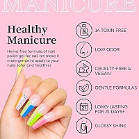 Aimeili Neon Gel Nail Polish Set Summer Nails Gel Neon Orange Hot Pink Blue Yellow Green Purple Gel Polish 12 Colors Soak Off Le