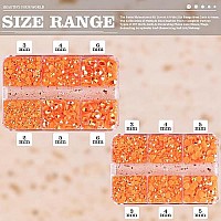 Belleboost Resin Rhinestones Kits 23456Mm Flatback Jelly Rhinestones 2 Box Orange Ab Non Hotfix Crystal Gems For Diy Craft