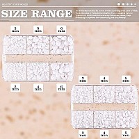 Belleboost Resin Rhinestones Kits 23456Mm Flatback Jelly Rhinestones 2 Box White Non Hotfix Crystal Gems For Diy Crafts Mu