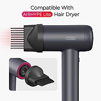 Tymo Hair Comb Attachment Compatible For Airhype Lite Dryer Magnetic Nozzle For Detangling Lengthening Textured Hair And Effi