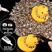 15000Pcs 2Mm Resin Rhinestones Bulk Mineral Gold Flatback Round Jelly Rhinestones Bedazzling Non Hotfix Crystal Gems Large Quan