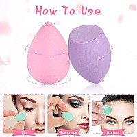 40Pcs Mini Makeup Sponge Set Multi Colored Mini Beauty Blender Professional Beauty Blender Sponge Super Soft Concealer Sponge Fa