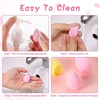 40Pcs Mini Makeup Sponge Set Multi Colored Mini Beauty Blender Professional Beauty Blender Sponge Super Soft Concealer Sponge Fa