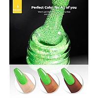 Burano Reflective Gel Nail Polish 73Ml Reflective Diamond Nail Glitter Gel Polish Fall Winter Neon Color Gel Polish Holograph