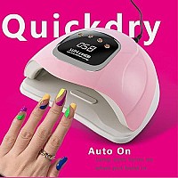 Kfe Hardware Uv Led Gel Nail Lamp Uv Nail Dryer For Gel Polish Pink 280W