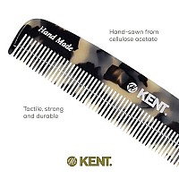 Kent 7T Tw All Fine Tooth Pocket Comb For Men Handmade Hair Grooming And Styling Comb Travel Comb For Mustache Beard And H