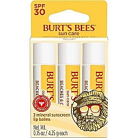 Burts Bees Spf 30 Lip Balm Mothers Day Gifts For Mom Beaches And Cream Waterresistant Sun Care Nanofree Zinc Oxide Formula