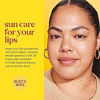 Burts Bees Spf 30 Lip Balm Mothers Day Gifts For Mom Beaches And Cream Waterresistant Sun Care Nanofree Zinc Oxide Formula