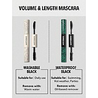 Sheglam 2 In 1 Black Volume And Length Washable Mascara Long Lasting Dualended Tubing Eye Makeup