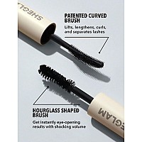 Sheglam 2 In 1 Black Volume And Length Washable Mascara Long Lasting Dualended Tubing Eye Makeup