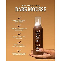 Dark Tanning Mousse 7Oz Sunless Selftanner For A Natural Streakfree Organically Derived Lightweight Fast Absorbing Non