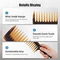 Wide Tooth Comb For Curly Hair Large Detangling Comb For Women Long Hair Wet Or Dry Hair Thick And Thin Hair