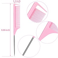 Rat Tail Combs Parting Combs For Braiding Hair Carbon Fiber Heatresistant Antistatic For Sectioning Parting Styling Hair P