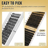 Quewel Lash Clusters 320Pcs Cluster Lashes 35D45D C Curl Lash Clusters Mix916Mm Individual Eyelashes Clusters Wispy Diy Eyelas