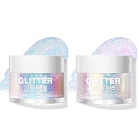 2 Pack Body Glitter Gel Cosmeticgrade Color Changing Christmas Glitter Makeup For Face Body And Hair Safe And Easy To Use