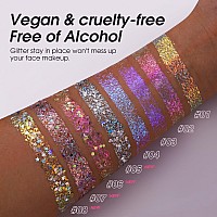 2 Pack Body Glitter Gel Cosmeticgrade Color Changing Christmas Glitter Makeup For Face Body And Hair Safe And Easy To Use