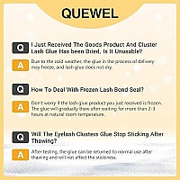 Quewel Lash Clusters Kit 8 Pairs Eyelash Clusters Natural Look Diy Eyelashes Extension Kit With Cluster Lashes Applicator And E