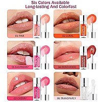 Leoly Dreaming Plumping Lip Oil Moisturizing Lip Glow Oil Long Lasting Nourishing Lip Gloss Lip Balm Nonsticky Transparent T