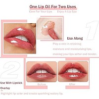 Leoly Dreaming Plumping Lip Oil Moisturizing Lip Glow Oil Long Lasting Nourishing Lip Gloss Lip Balm Nonsticky Transparent T