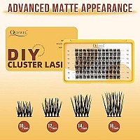 Quewel Lash Clusters Mix 1016Mm Cluster Lashes Eyelash Clusters Soft And Lightweight Barely Feel Lash Cluster Presence Suitable