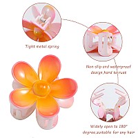 6Pcs Flower Claw Clips Flower Hair Clips Large Claw Clips For Women Thick Hair Big Cute Daisy Hair Clips Non Slip Strong Hol