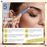 12 Pieces Eyebrow Tweezers Stainless Steel Slant Tip Tweezers Facial Hair Eyebrow Precision Tweezers For Men And Women Sky Blue