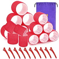 Self Grip Hair Roller Set Hair Roller Set 16 Pcs Hair Rollers With Hair Roller Clips And Comb Salon Hairdressing Curlers Diy Hai