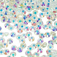 1440Pcs Ss16 40Mm Transparent Ab Flatback Rhinestones Bulk K9 Glass Clear Ab Gems Round Beads Stones Diamonds Nail Charms Jewel