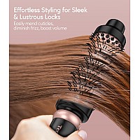 Terviiix 3 In 1 Thermal Brush Set Ceramic Curling Wand Fast Heating Hot Brush 3 Interchangeable Travel Curling Irons For Shor