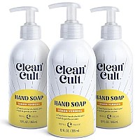 Cleancult Lemon Verbena Moisturizing Liquid Hand Soap Refillable Aluminum Bottle Made With Aloe Vera Nourishes Moist