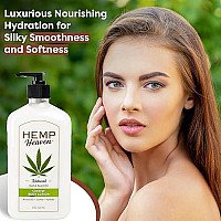 Hemp Heaven Coconut Bliss Body Lotion Luxurious Nourishing Hydration For Silky Smoothness And Softness Experience Hemp Seed