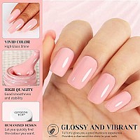 Tutuyu Gel Nail Polish 051 Fl Oz Soak Off Uv Nude Pink Gel Polish For Nail Art Diy Manicure At Home Or Manicure Salon Summer S