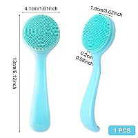 Hinzic Silicone Manual Facial Cleansing Brush Skin Friendly Waterproof Face Cleaning Scrubber Exfoliator Cleanser For Blackhead