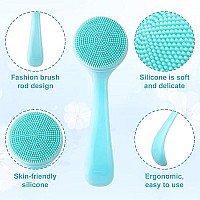 Hinzic Silicone Manual Facial Cleansing Brush Skin Friendly Waterproof Face Cleaning Scrubber Exfoliator Cleanser For Blackhead