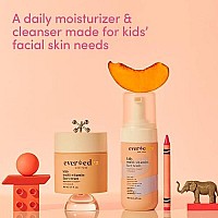 Evereden Kids Happy Face Duo Cool Peach Multivitamin Kids Face Wash Kids Face Cream Set Clean Vegan Skin Care For Kid