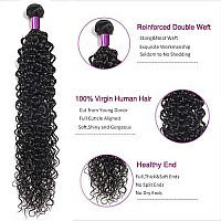 Water Wave Bundles With Closure Wet And Wavy 3 Bundles For Black Women 100 Unprocessed Brazilian Virgin Human Hair Bundles With