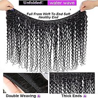 Water Wave Bundles With Closure Wet And Wavy 3 Bundles For Black Women 100 Unprocessed Brazilian Virgin Human Hair Bundles With