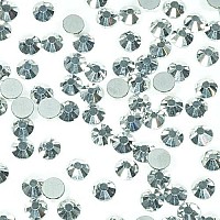 1440Pcs Ss16 Silver Nail Rhinestones Bulk 4Mm Metallic Silver Round Crystals K9 Glass Flatback Gems Beads Stones Diamonds Gluefi