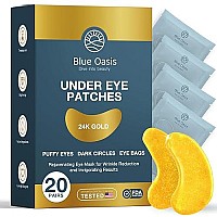 Under Eye Patches For Puffy Eyes And Dark Circles 24K Gold Under Eye Mask Patches For Puffiness Beauty Personal Care Produc