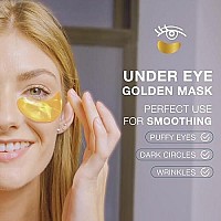 Under Eye Patches For Puffy Eyes And Dark Circles 24K Gold Under Eye Mask Patches For Puffiness Beauty Personal Care Produc